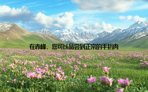 在赤峰, 您可以品尝到正宗的手扒肉