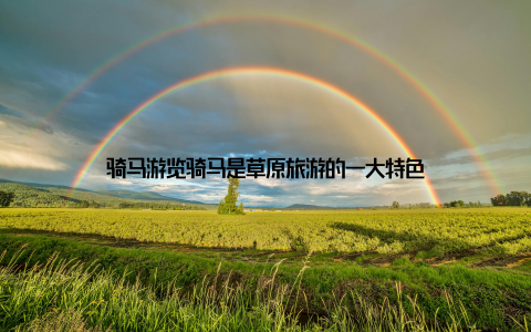 骑马游览骑马是草原旅游的一大特色