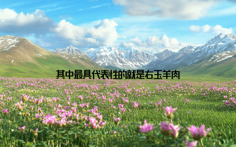 其中最具代表性的就是右玉羊肉